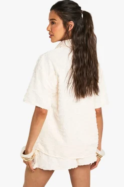 boohoo Chemise oversize texturée<Femme Tops