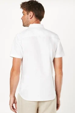 Burton Chemise Oxford Blanche à Manches Courtes<Homme Chemises