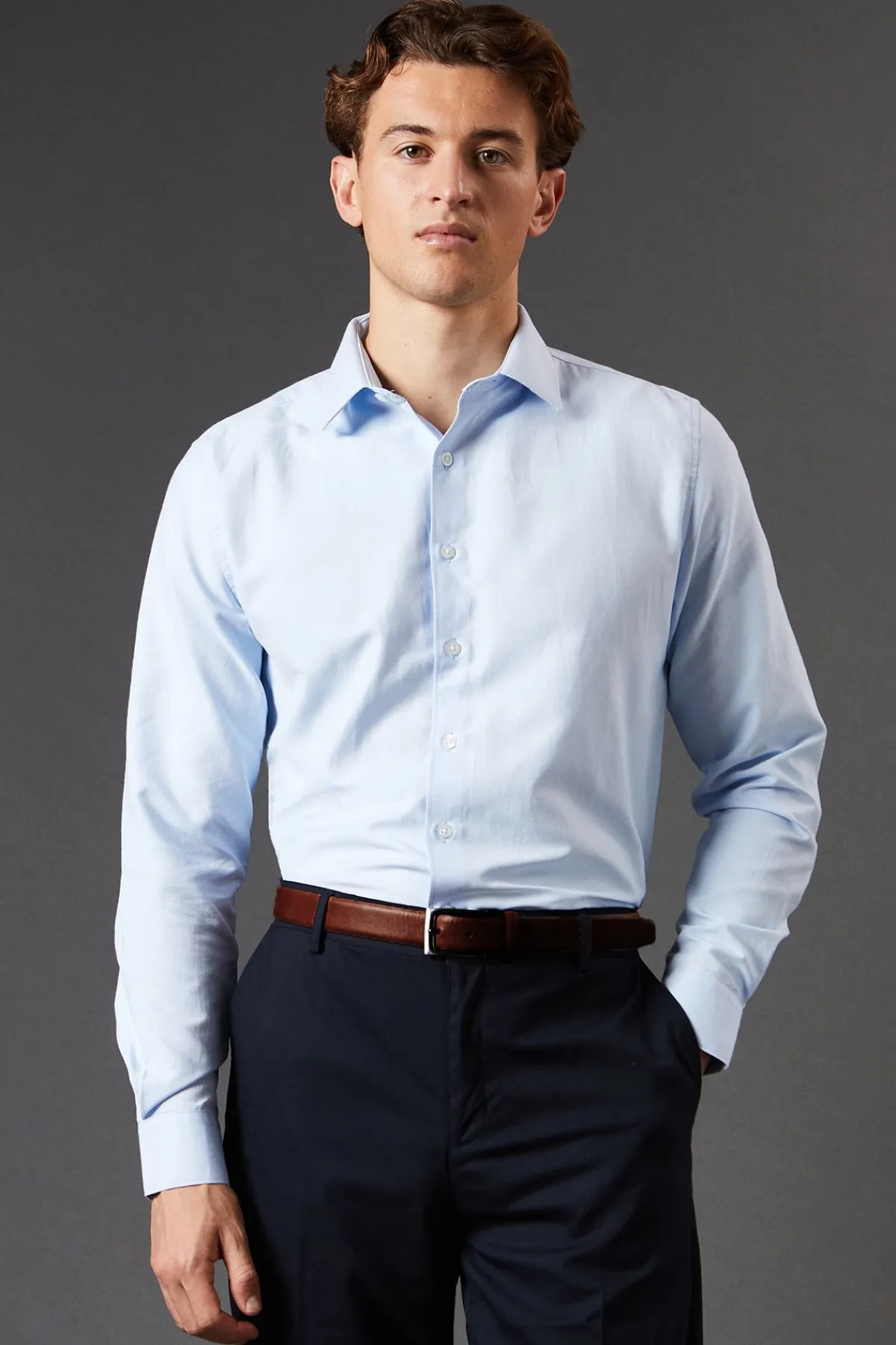 Burton Chemise Oxford Coupe Slim Manches Longues Facile à Repasser<Homme Chemises