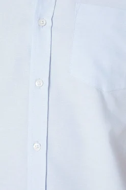 Chemise Oxford Bleu Clair à Manches Courtes