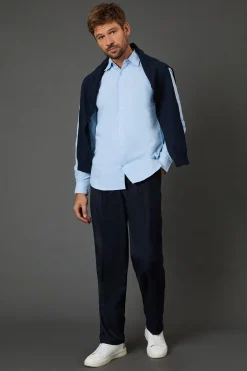 Chemise Oxford Bleu Clair à Manches Longues