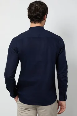 Burton Chemise Oxford Col Grand-père Manches Longues<Homme Chemises