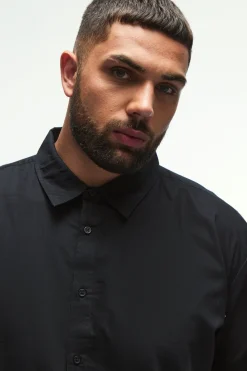 boohooMAN Chemise Oxford e en coupe oversize pour grandes tailles<Homme Chemises Grande Taille|Chemises