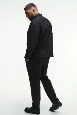 boohooMAN Chemise Oxford e en coupe oversize pour grandes tailles<Homme Chemises Grande Taille|Chemises