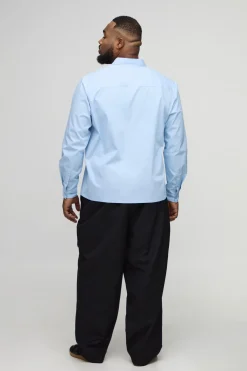 boohooMAN Chemise Oxford Regular Fit Plus en blanc<Homme Chemises Grande Taille|Chemises