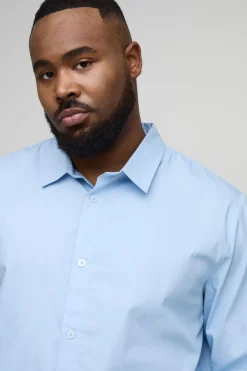 boohooMAN Chemise Oxford Regular Fit Plus en blanc<Homme Chemises Grande Taille|Chemises