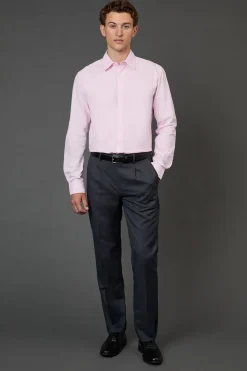 Chemise Oxford Rose à Manches Longues
