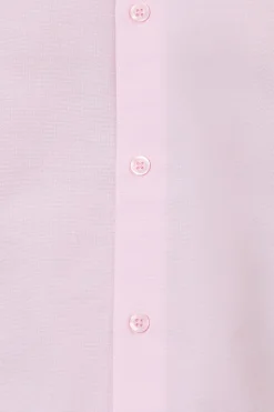 Chemise Oxford Rose à Manches Longues