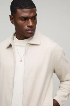 Chemise par-dessus surdimensionnée à texture brossée