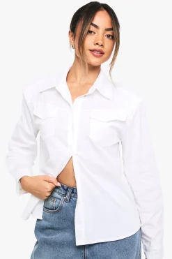 Chemise À Épaulettes De Style Western