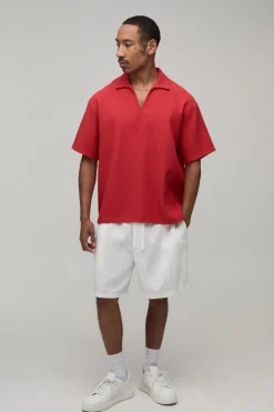 Chemise Plissée Oversize À Col En V
