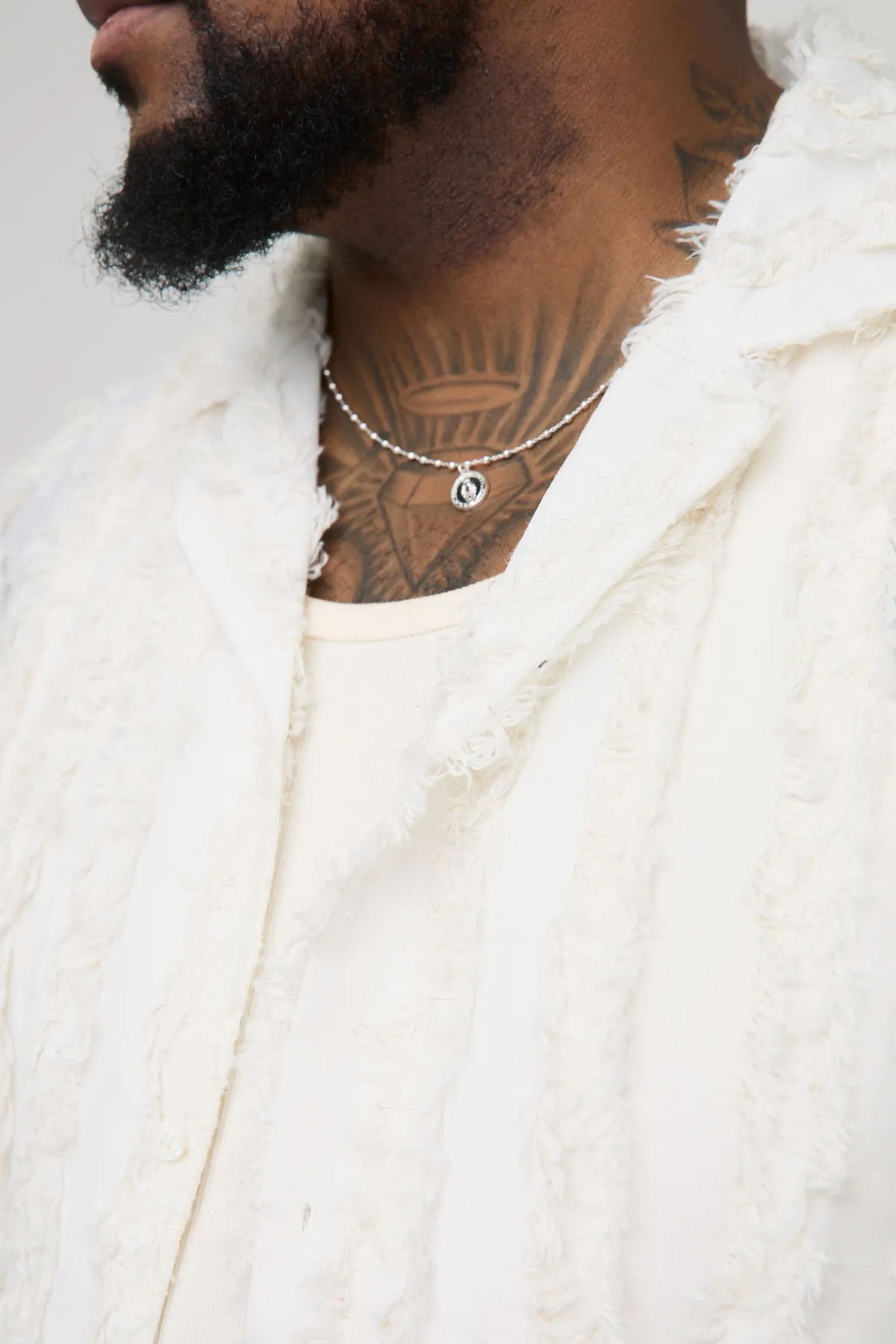 boohooMAN Chemise Plus Tufted à rayures, coupe décontractée<Homme Chemises Grande Taille|Chemises