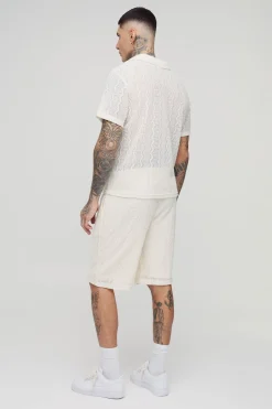 Chemise polo crochet Zig Zag pour grande taille