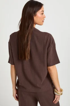 Chemise Premium En Lin À Manches Courtes Coupe Tall