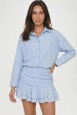Chemise Rayée Ample Coupe Petite
