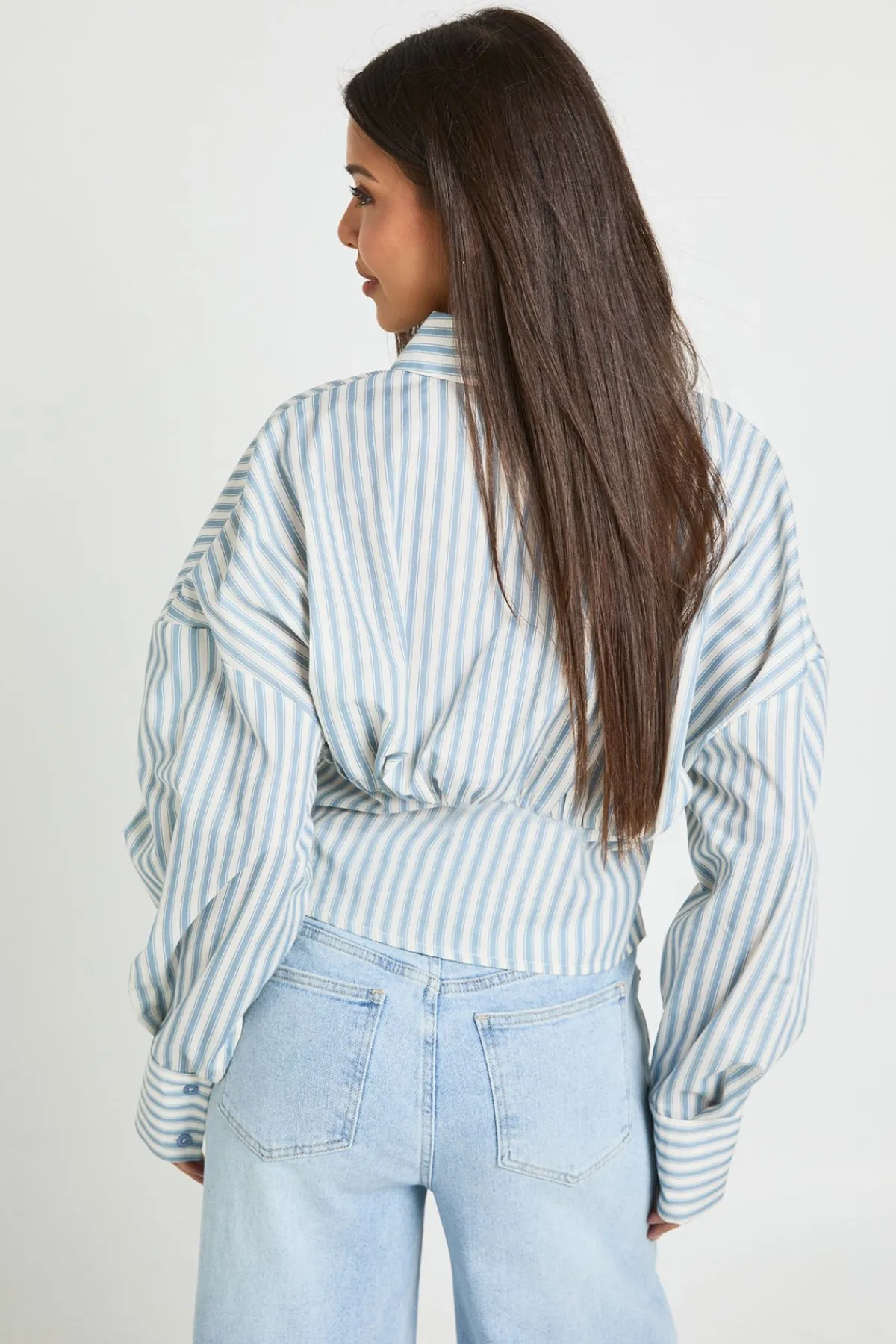 boohoo Chemise Rayée Cintrée<Femme Tops