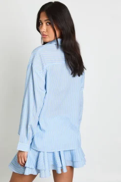 Chemise Rayée Coupe Ample