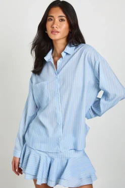 Chemise Rayée Coupe Ample