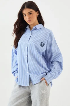 DSGN Studio Chemise Rayée en Popeline de Coton Oversize<Femme Dsgn Studio|Tops