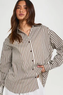 Chemise Rayée Oversize