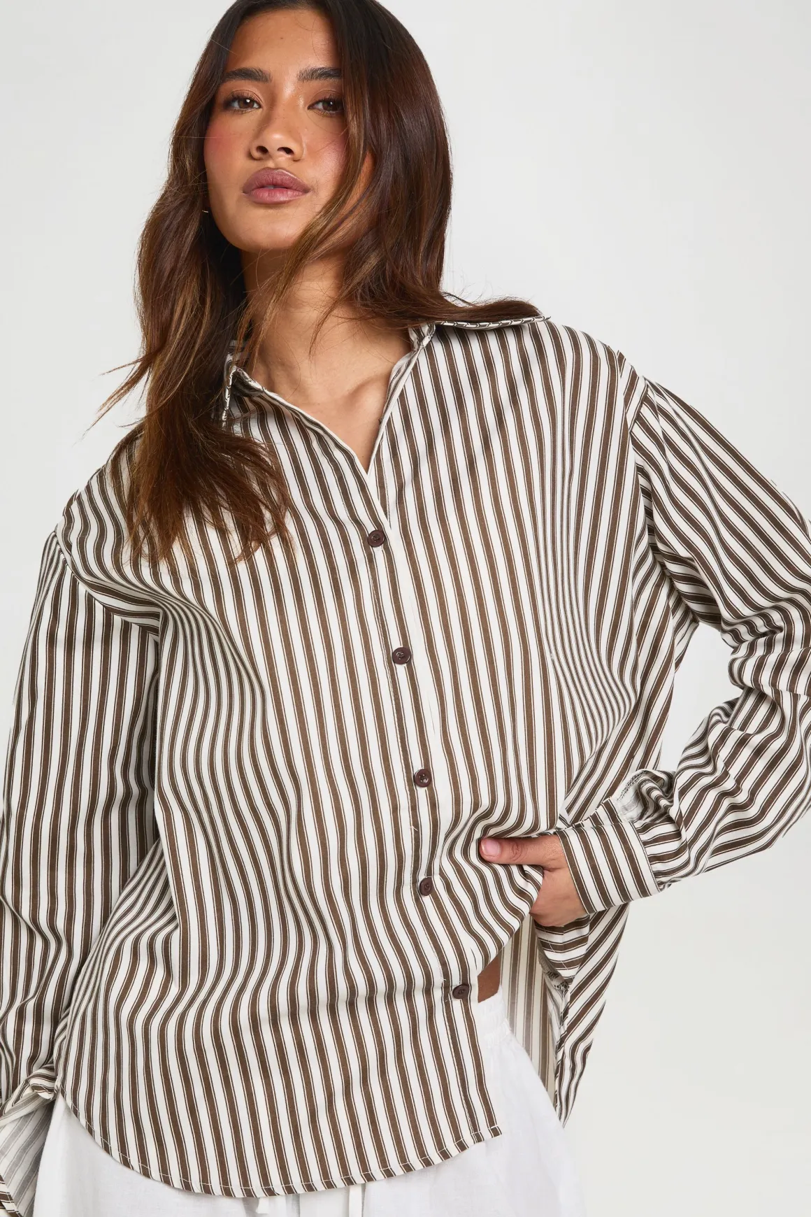 Chemise Rayée Oversize