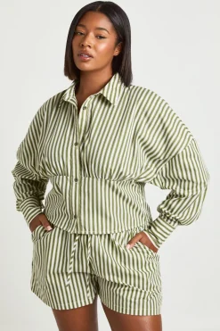 Chemise À Rayures Cintrée Plus
