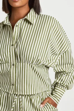 Chemise À Rayures Cintrée Plus