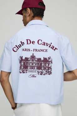Chemise à rayures imprimées Oversized Boxy Club De Caviar
