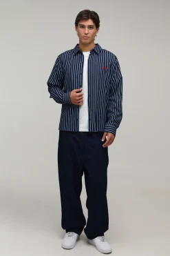 Chemise À Rayures À Manches Longues Coupe Regular