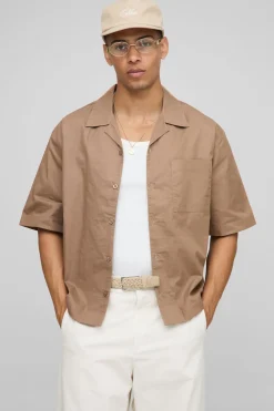 Chemise Santorini Revere oversize à manches mi-longues