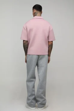 Chemise Scuba Chiné Ample et Oversize Tall