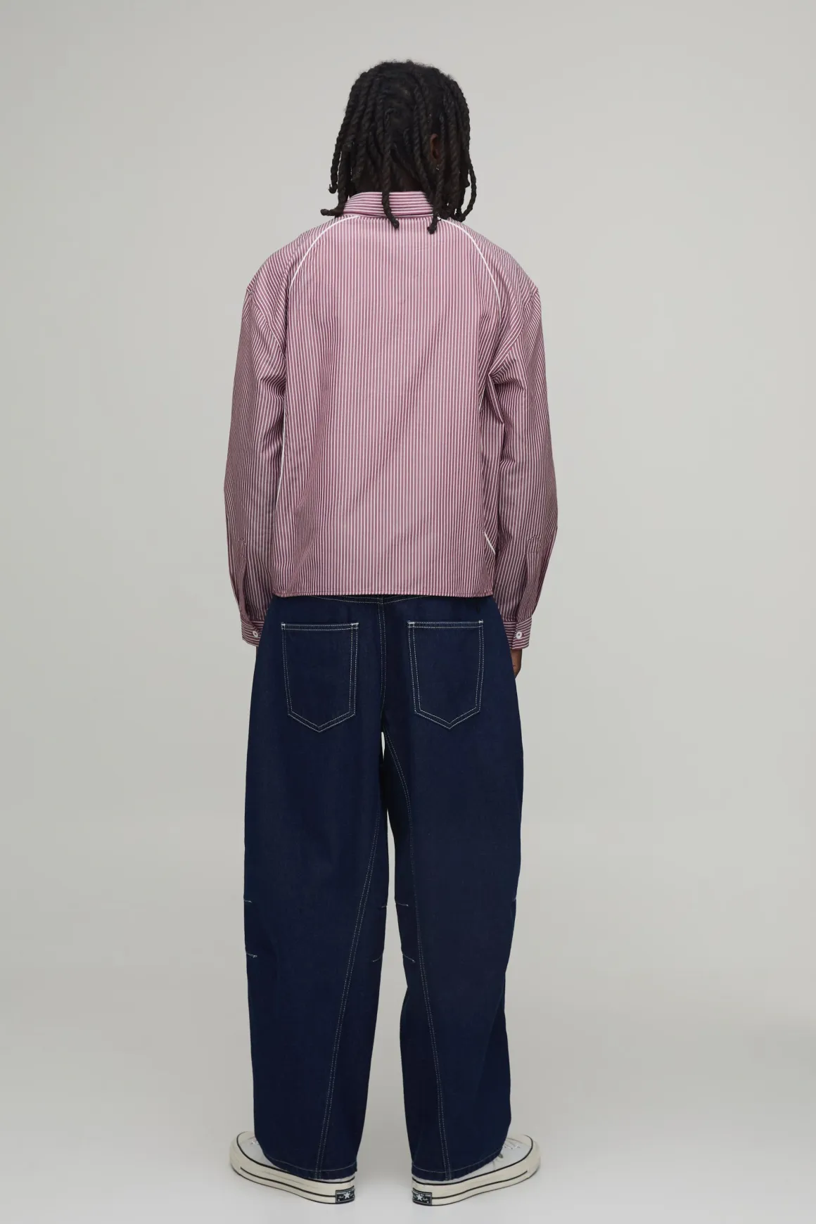 Chemise Sport Surdimensionnée Boxy À Passepoil Courbé