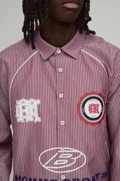 Chemise Sport Surdimensionnée Boxy À Passepoil Courbé