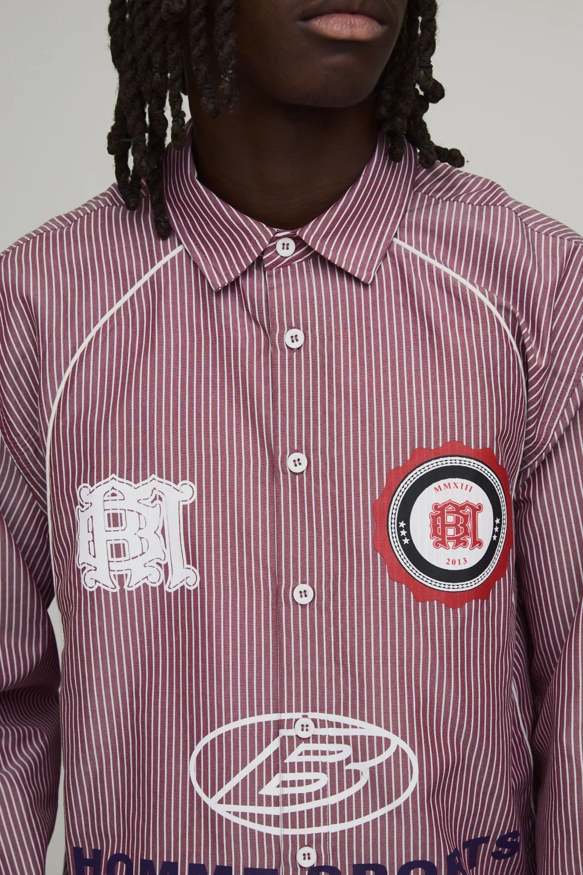 Chemise Sport Surdimensionnée Boxy À Passepoil Courbé