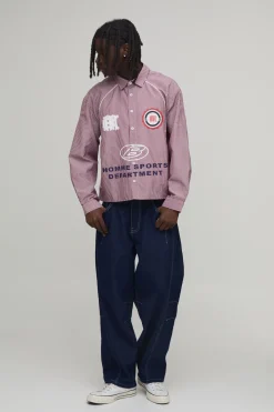 Chemise Sport Surdimensionnée Boxy À Passepoil Courbé