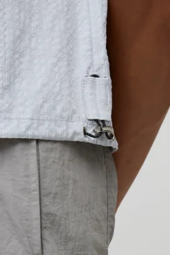 Chemise surdimensionnée, coupe boxy, à carreaux techniques et ourlet élastique Bungee