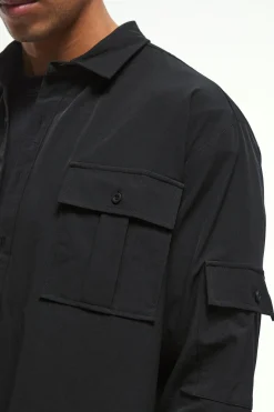 Chemise surdimensionnée légère à manches longues