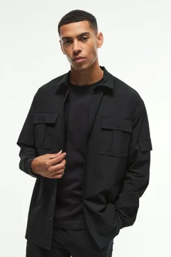 Chemise surdimensionnée légère à manches longues