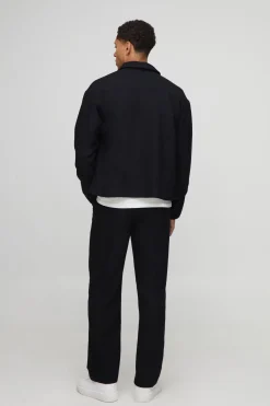 boohooMAN Chemise surdimensionnée à poche passepoilée<Homme Chemises