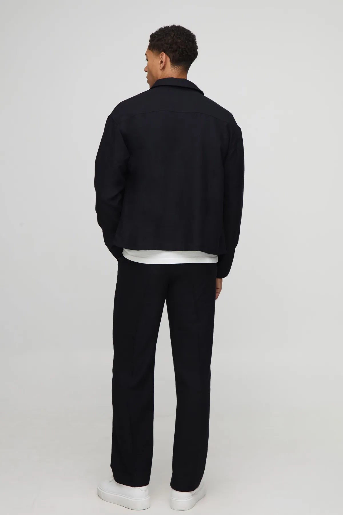 boohooMAN Chemise surdimensionnée à poche passepoilée<Homme Chemises