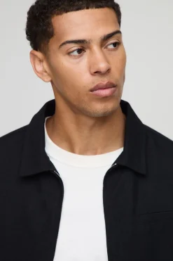 boohooMAN Chemise surdimensionnée à poche passepoilée<Homme Chemises