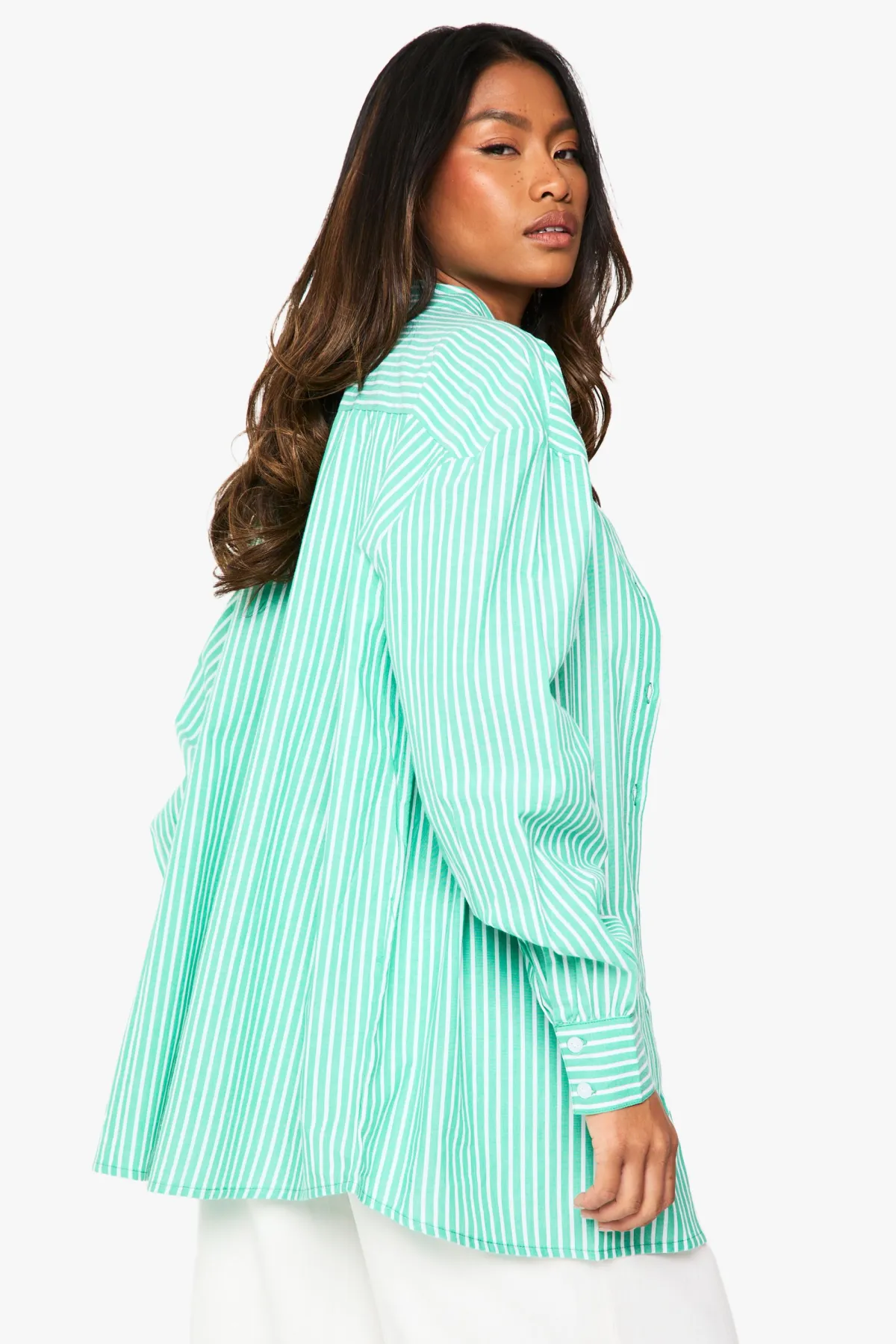 boohoo Chemise surdimensionnée à rayures fines<Femme Tops