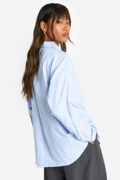 boohoo Chemise surdimensionnée à rayures<Femme Looks De Rentrée|Tops