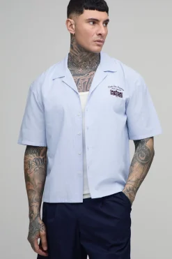 boohooMAN Chemise Tall Oversize Coupe Ample À Rayures Imprimées Club De Caviar<Homme Chemises|Tout Afficher
