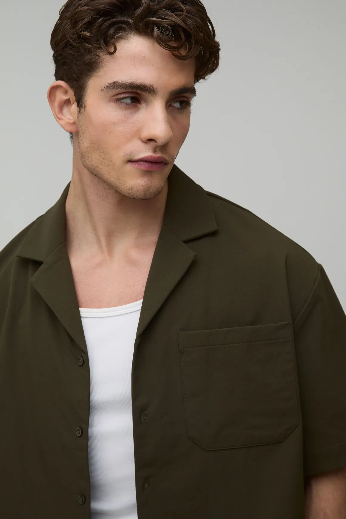 Chemise Technique à Manches Courtes Revere Oversize