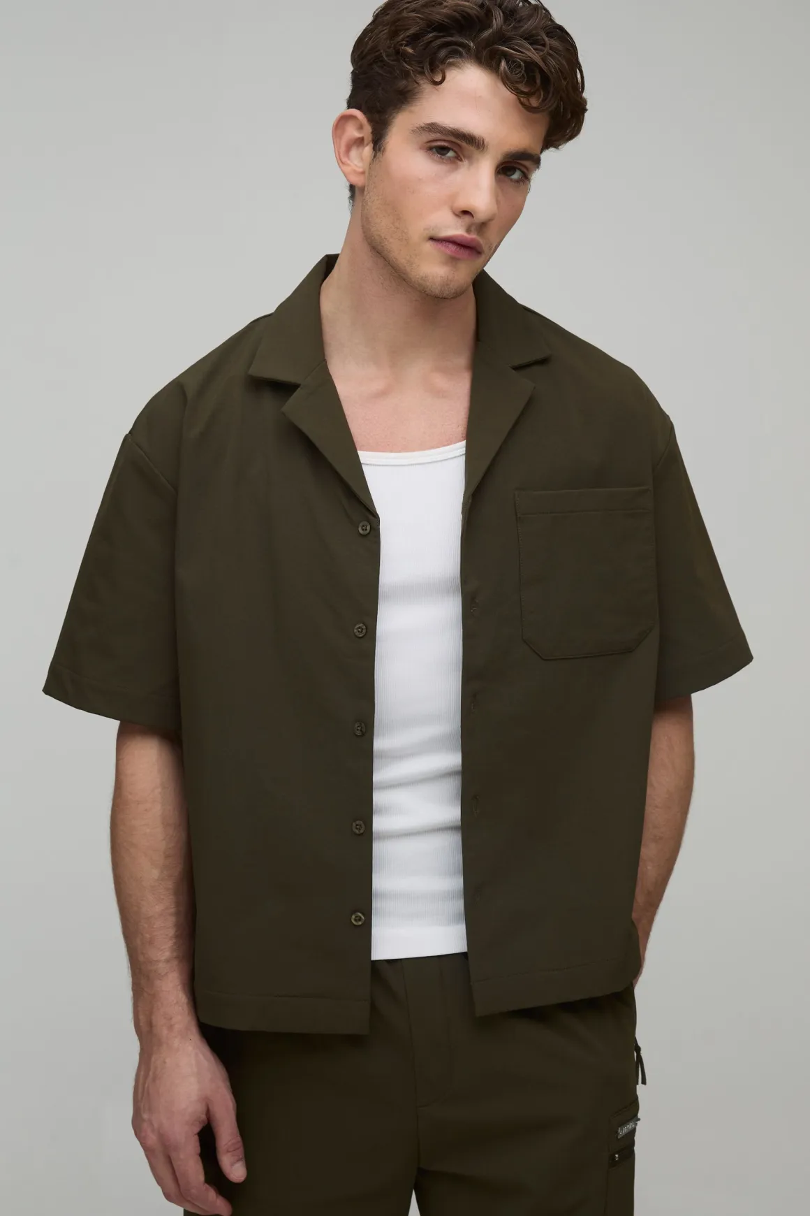 Chemise Technique à Manches Courtes Revere Oversize