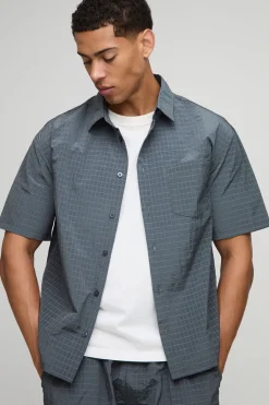 Chemise technique ripstop oversize
