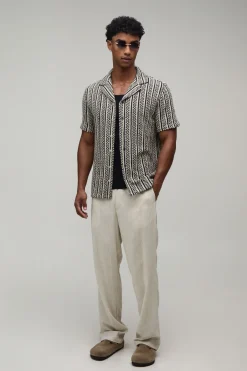 boohooMAN Chemise À Tissage Panier Coupe Regular<Homme Chemises