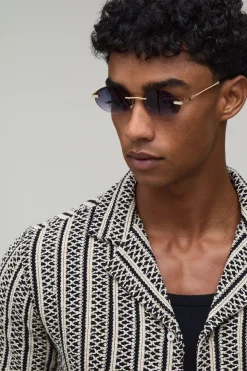 boohooMAN Chemise À Tissage Panier Coupe Regular<Homme Chemises