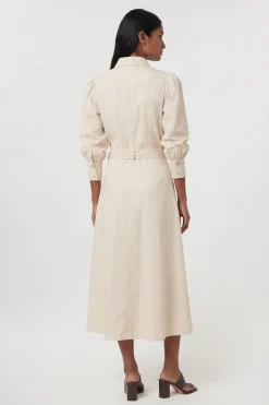KarenMillen Chemise Tissée En Satin De Coton Avec Détail De Poche<Femme Tops